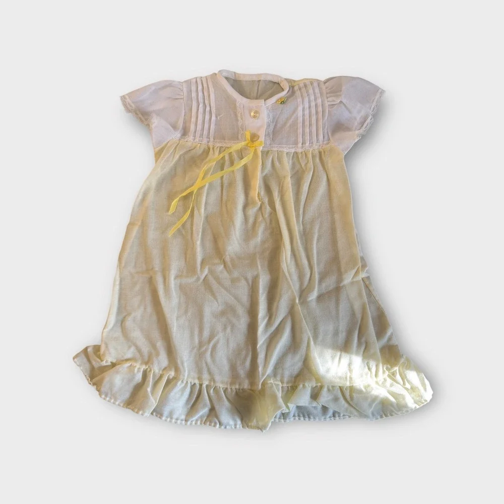 Vintage‎ Baby Toddler Girls Nightgowns Lot of 4, Lace, Floral, Cottagecore